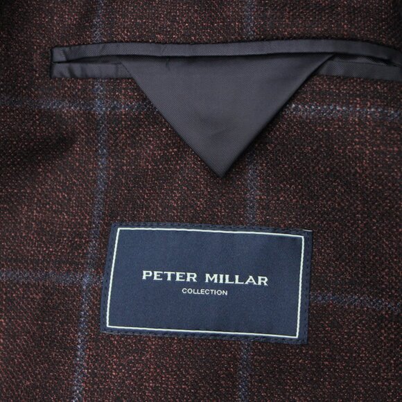 Peter Millar Blazer Mens 44R Purple (Rubi) Wool/Silk/Cashmere Sports Jacket - Picture 10 of 16